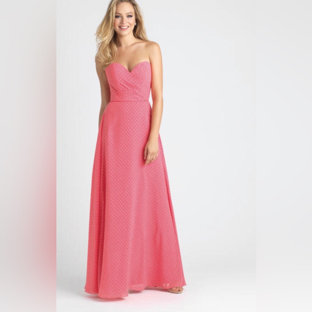Playful Swiss dotted chiffon dress, is perfect for any event
